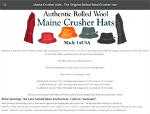 Tablet Screenshot of mainecrusherhats.com